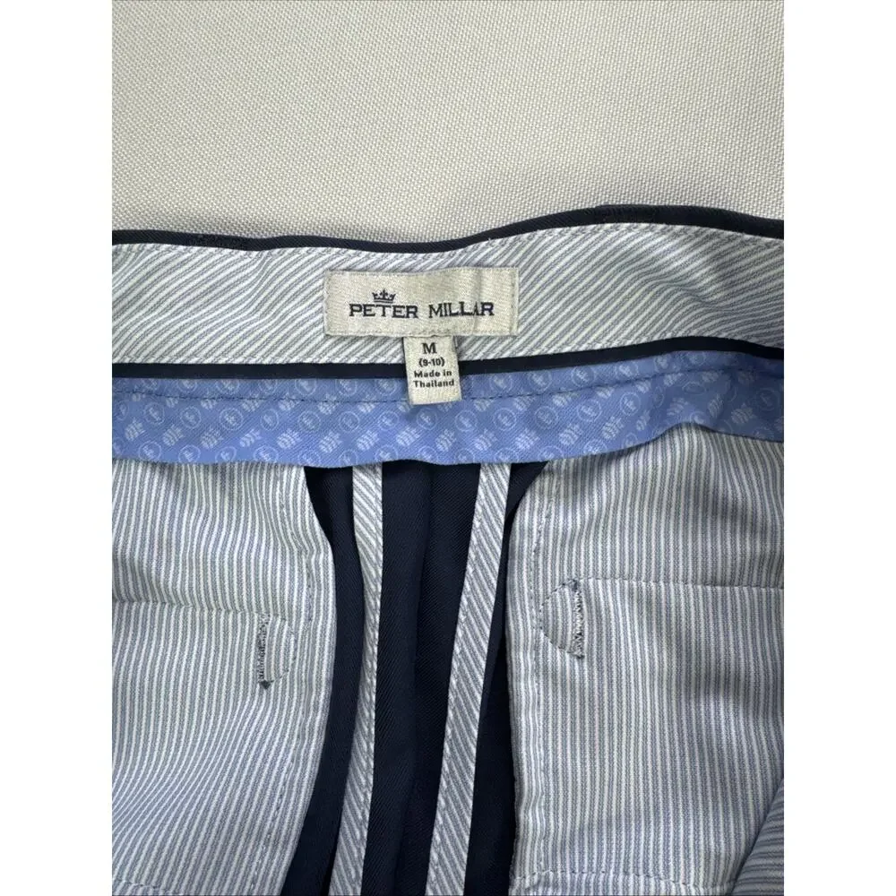 Peter Millar Salem Performance Boy's Size M Navy Blue Kids Golf Shorts Chino